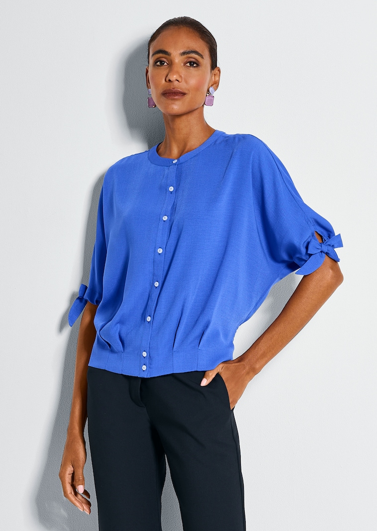 Bluse mit kurzen Fledermausärmeln