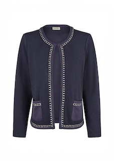 Cardigan avec finition gansée thumbnail 6