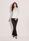 Langarmshirt mit Strass und Hahnentrittmuster thumbnail 2