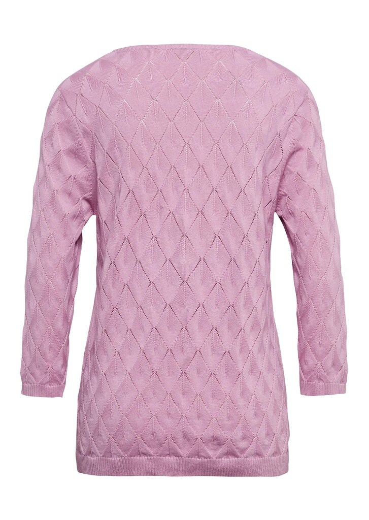 Gepflegter Ajour-Pullover mit femininen Durchbrüchen
