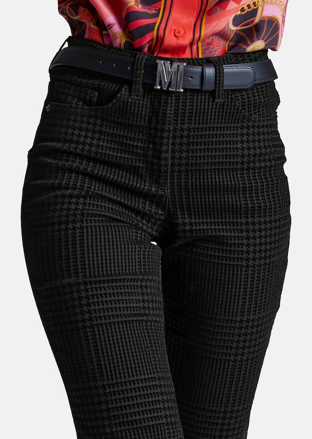 Jeans with houndstooth pattern 4