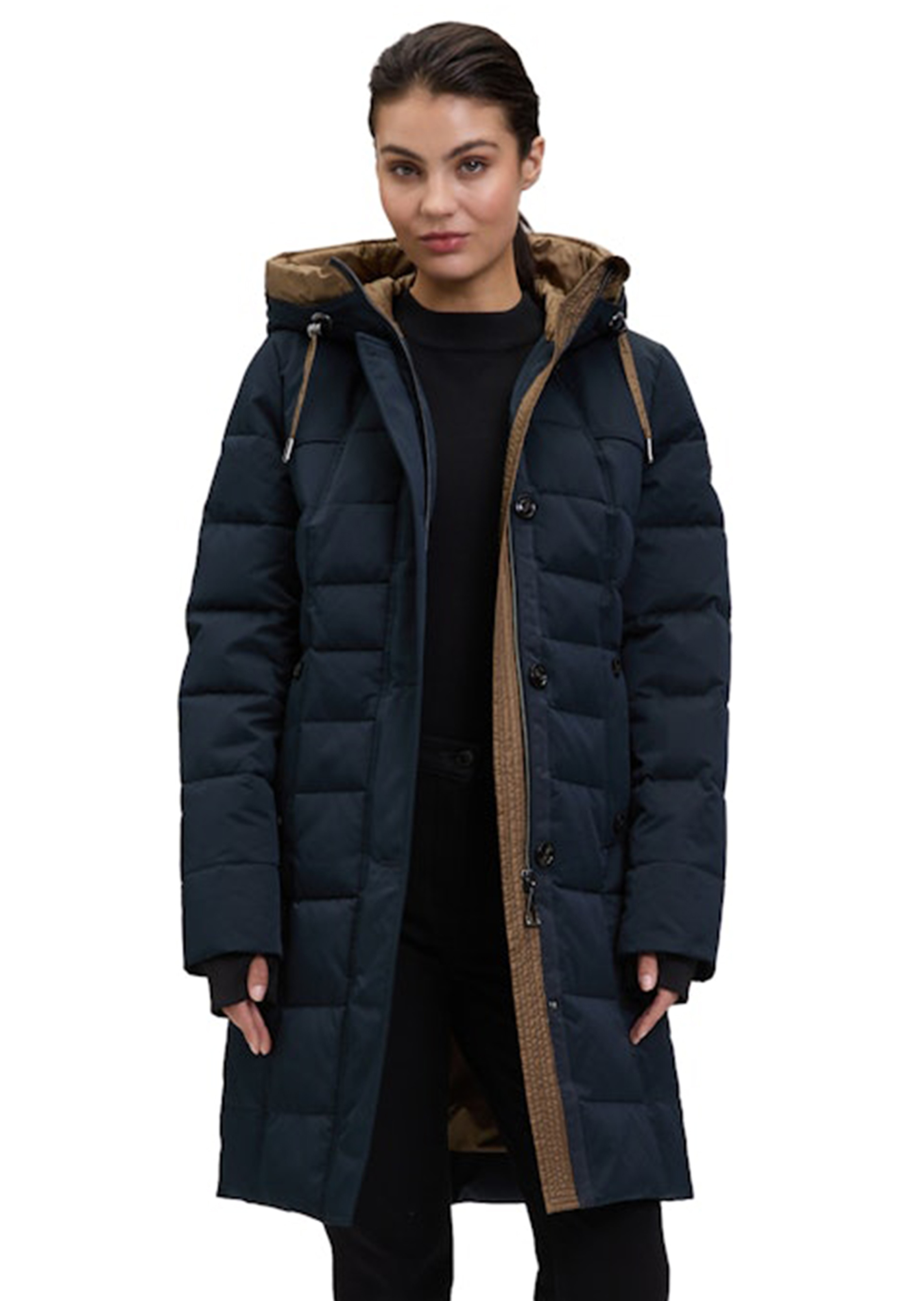 Manteau matelassée chaudement ouatiné avec capuche