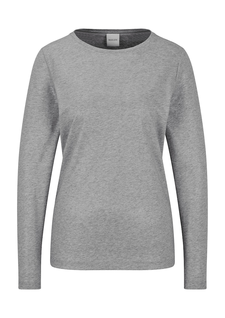 T-shirt à manches longues en pur coton
