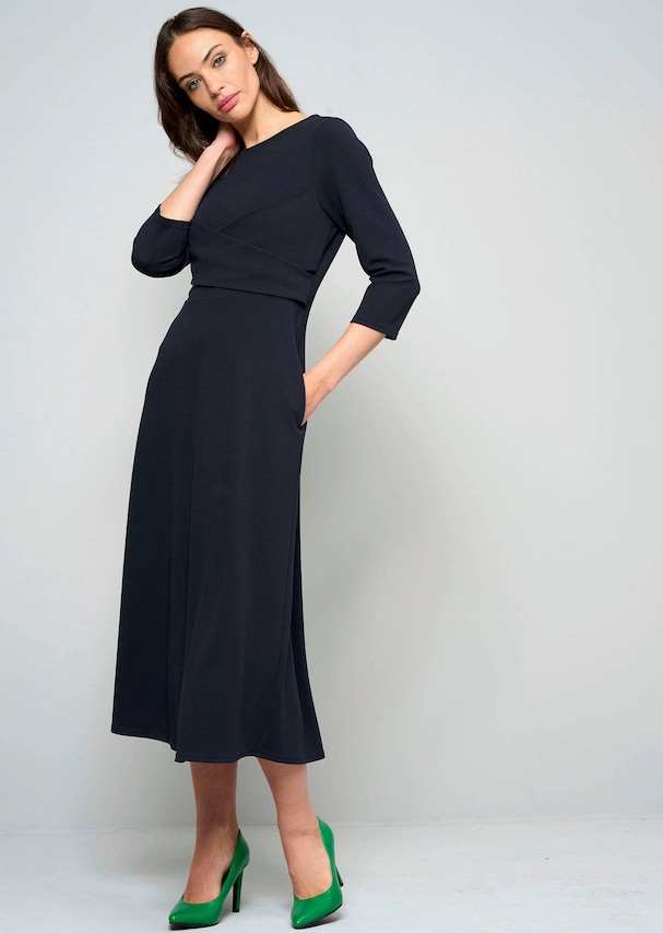 Jerseykleid mit Wickeloptik