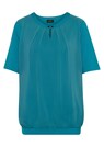 Figuurvriendelijk blouseshirt in een mix van materialen thumbnail 2