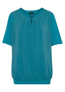 Figuurvriendelijk blouseshirt in een mix van materialen thumbnail 2