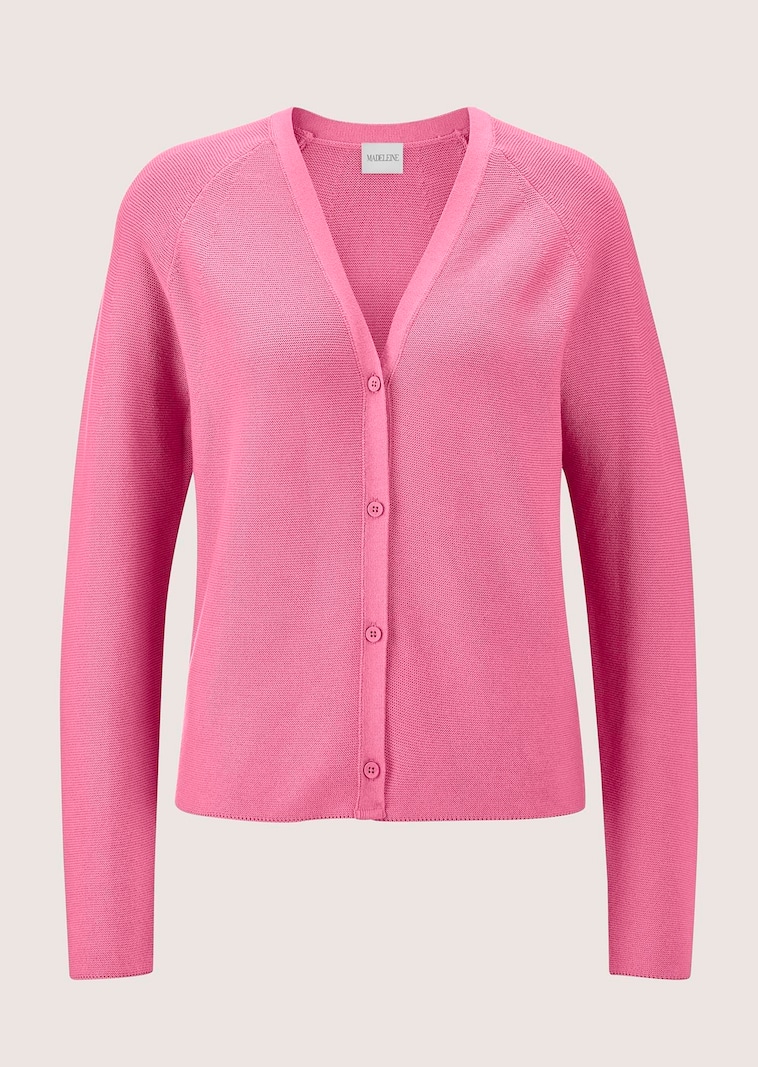 Strickjacke mit V-Ausschnitt