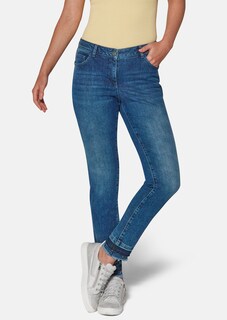 Jeans with fringed hem thumbnail 1