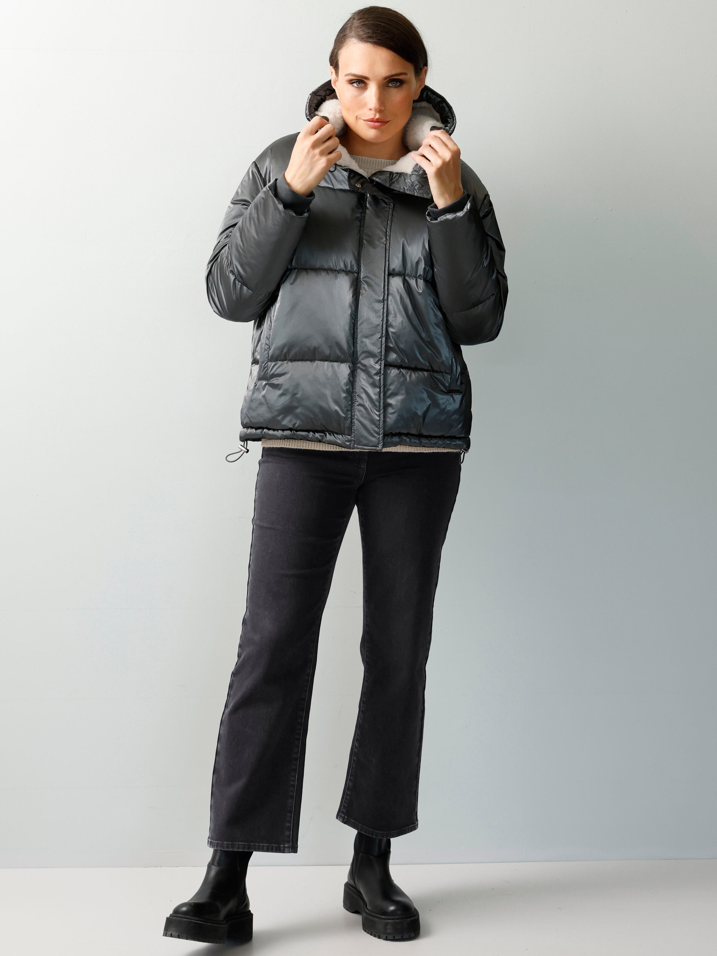 Steppjacke mit Teddyfell 3