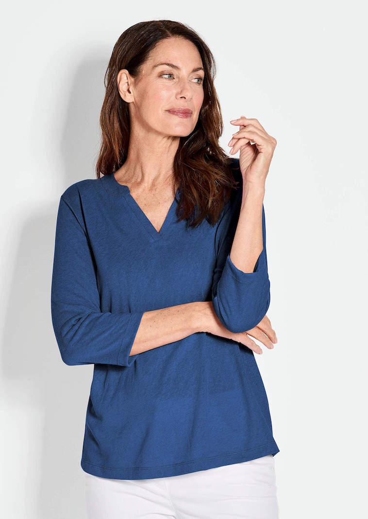 Shirt aus luftigem Viskosejersey