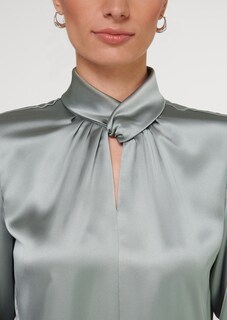 Glamorous slip blouse with stand-up collar thumbnail 5