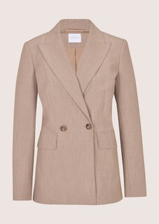 Doppelreihiger Blazer mit Ziersteppnähten thumbnail 6