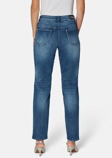 Boyfriend-Jeans mit Glanz-Akzenten thumbnail 3