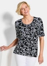 Jersey-Shirt mit Blumenmuster thumbnail 4