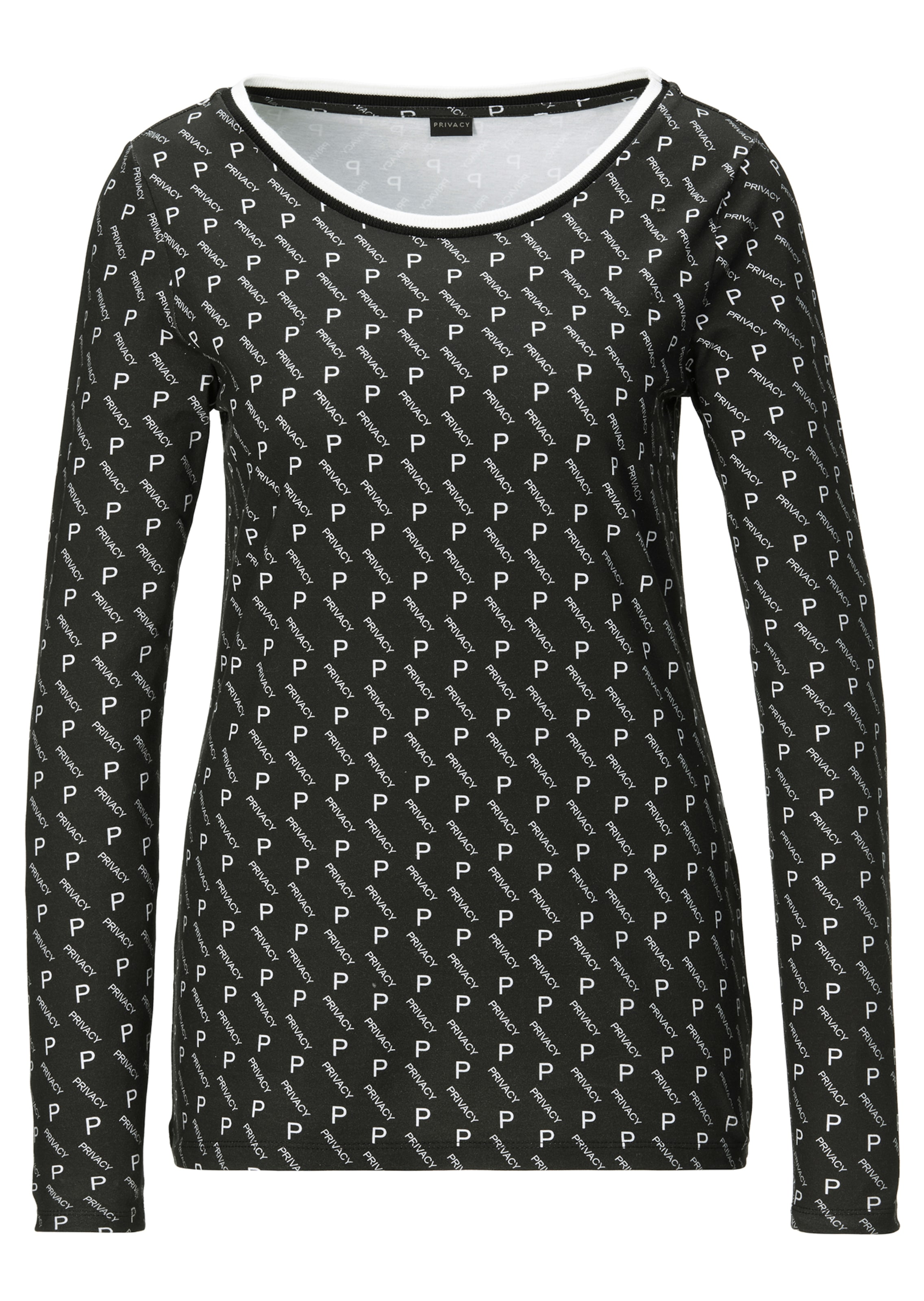 Shirt with PRIVACY logo print