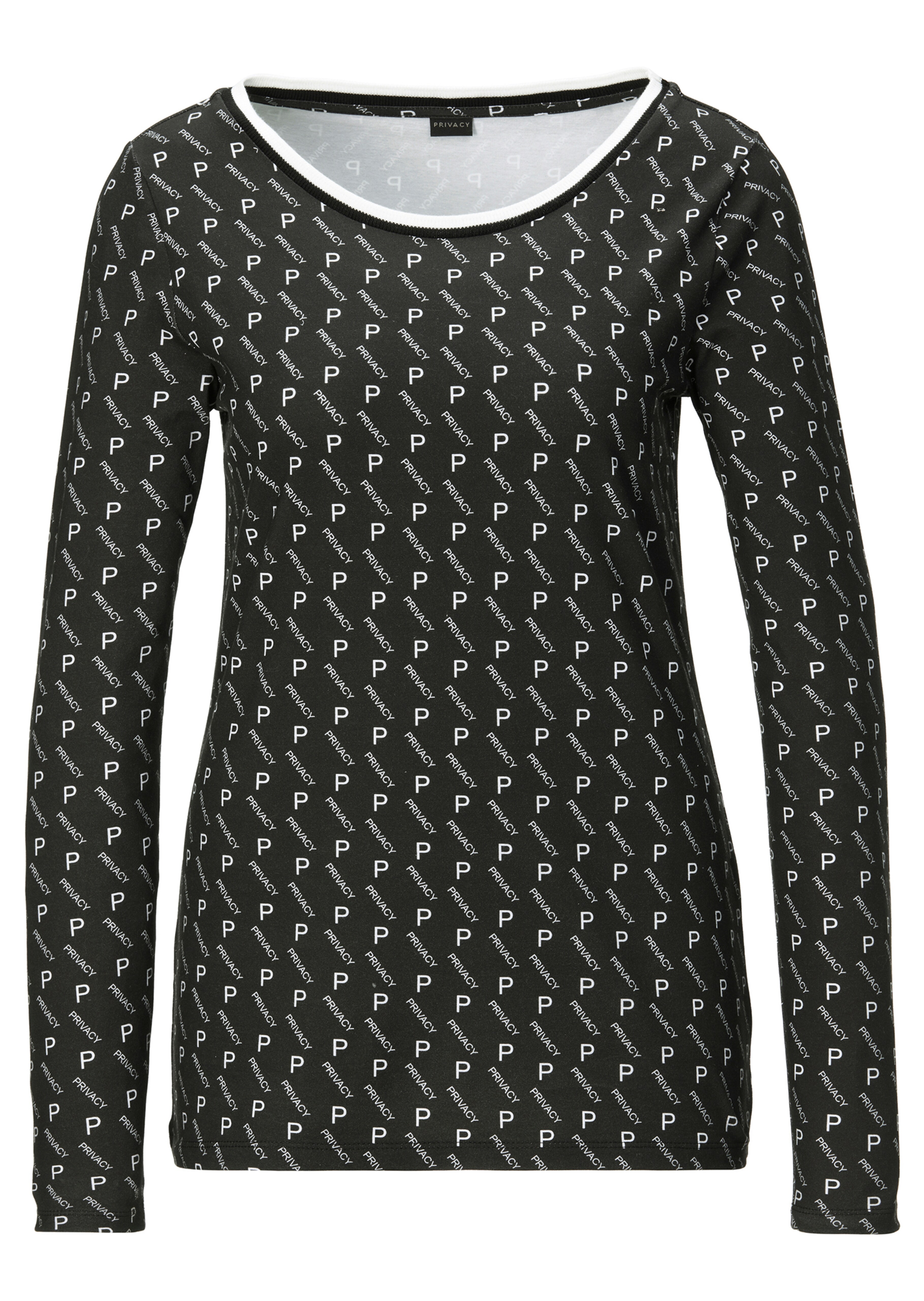 Shirt with PRIVACY logo print