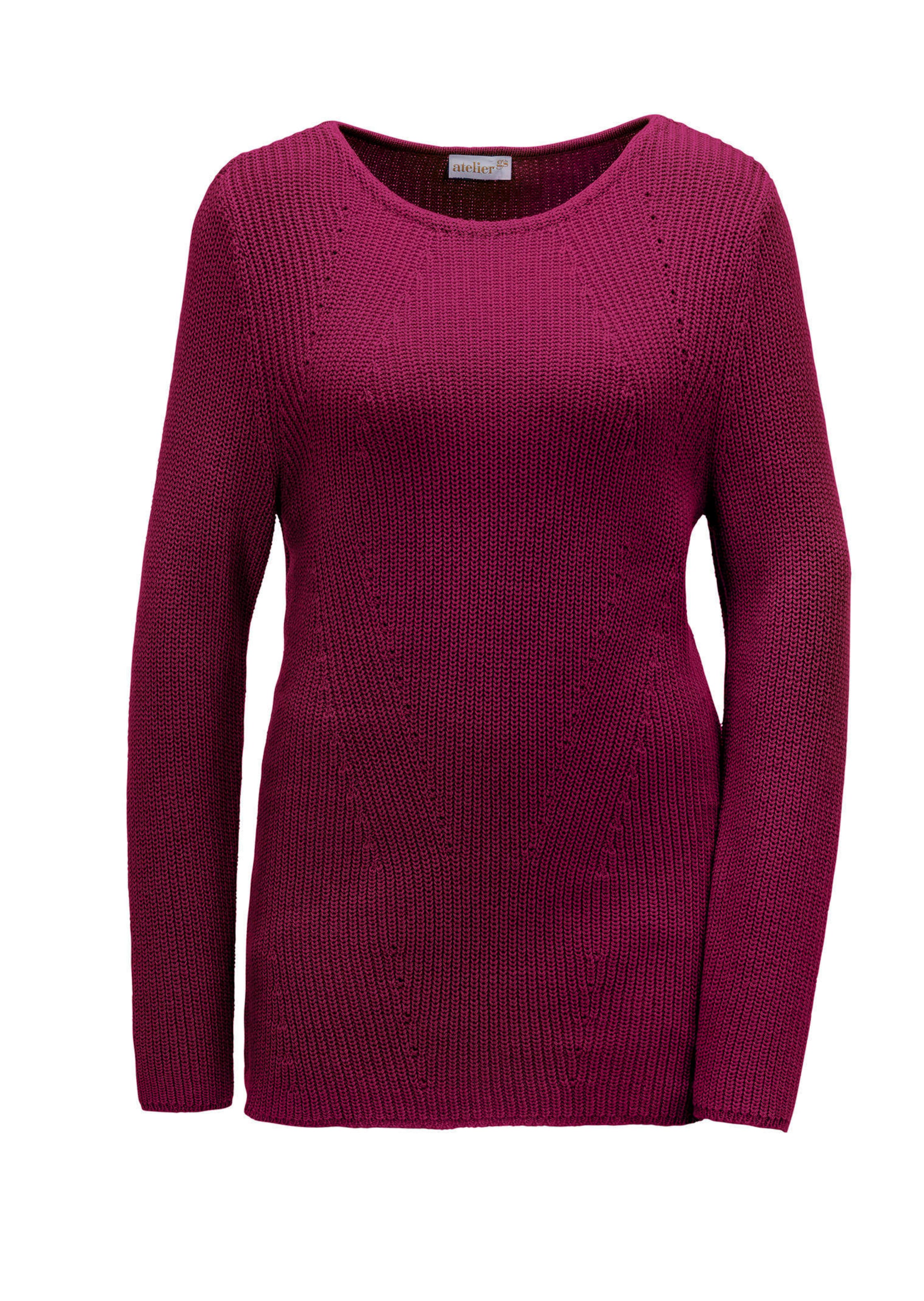 Figurschmeichelnder Pullover aus reiner Baumwolle