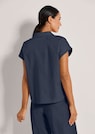 Kurzärmelige Bluse mit Seitenschlitzen thumbnail 3