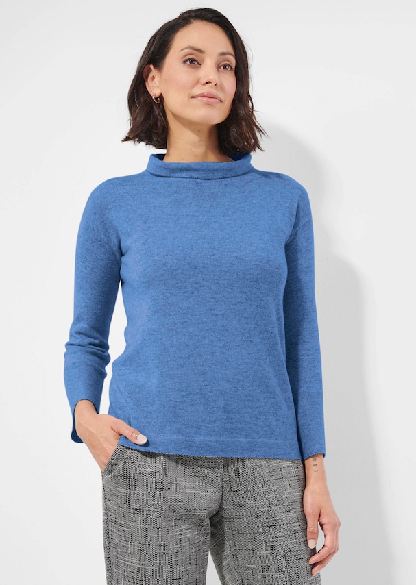 Pullover mit Stehkragen