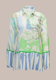 Shirt blouse with unique print thumbnail 6