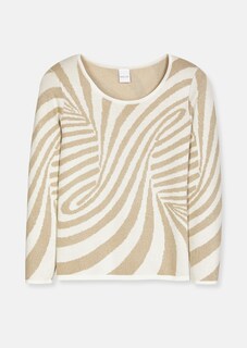 Jacquard-Pullover mit Glanzgarn thumbnail 6