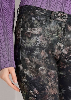 5-Pocket-Hose mit floralem Allover-Print thumbnail 5
