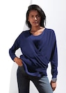 Verkürzter Pullover im Wickel-Look thumbnail 7