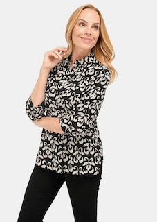 Overhemdblouse met doorlopende knopenlijst thumbnail 1