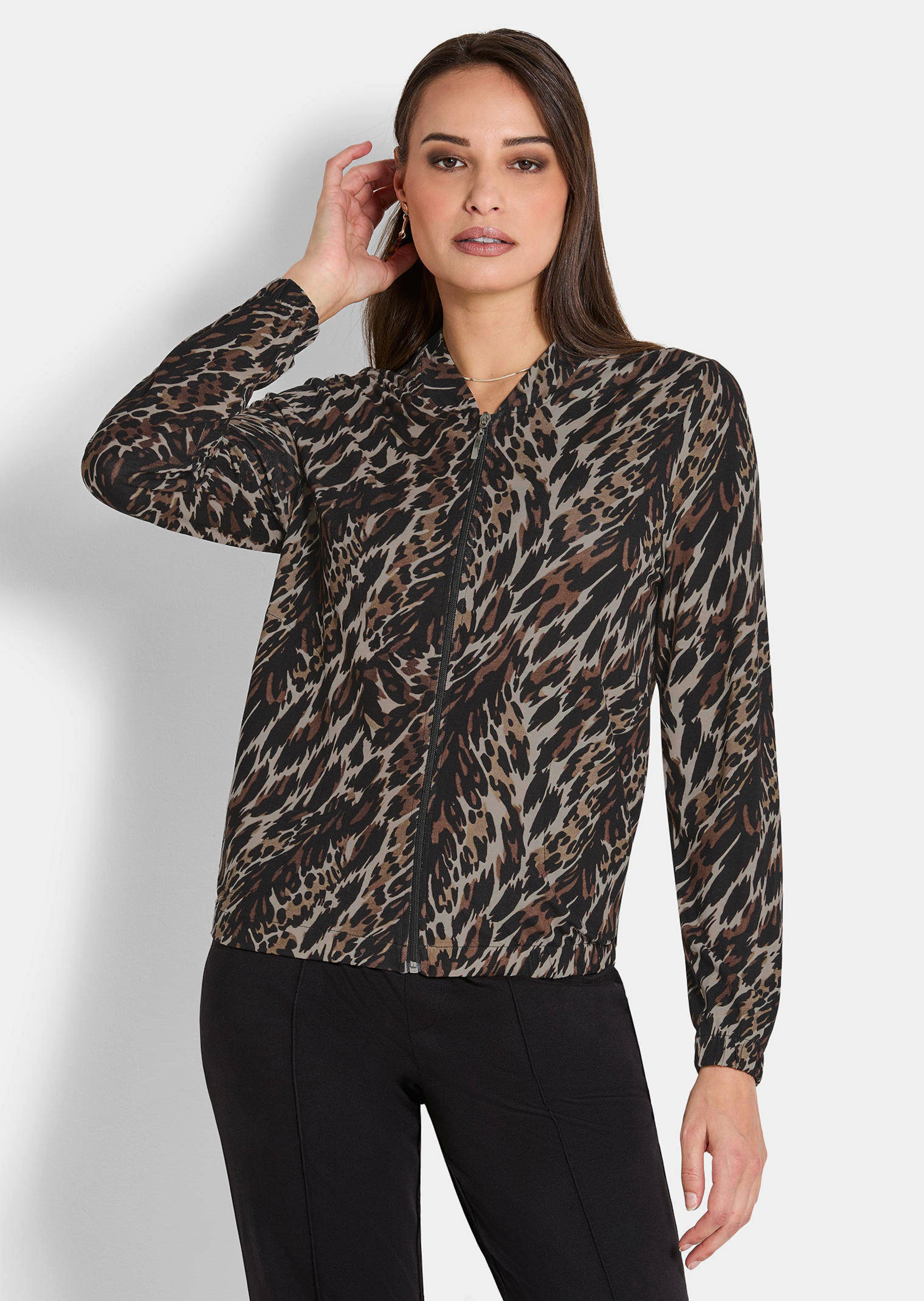 Blouson van viscose-jersey