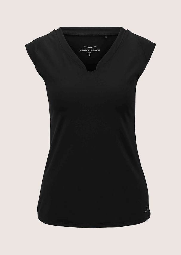 Feminines Funktionsshirt mit V-Ausschnitt 5