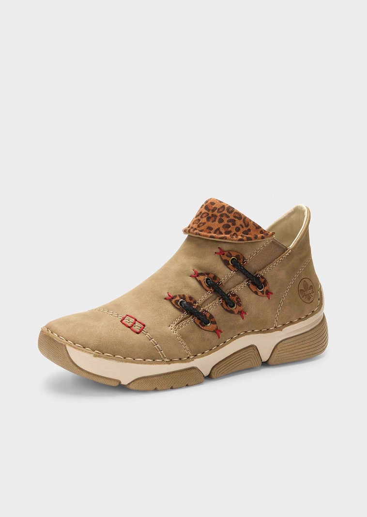 Bottine avec imprimé animalier