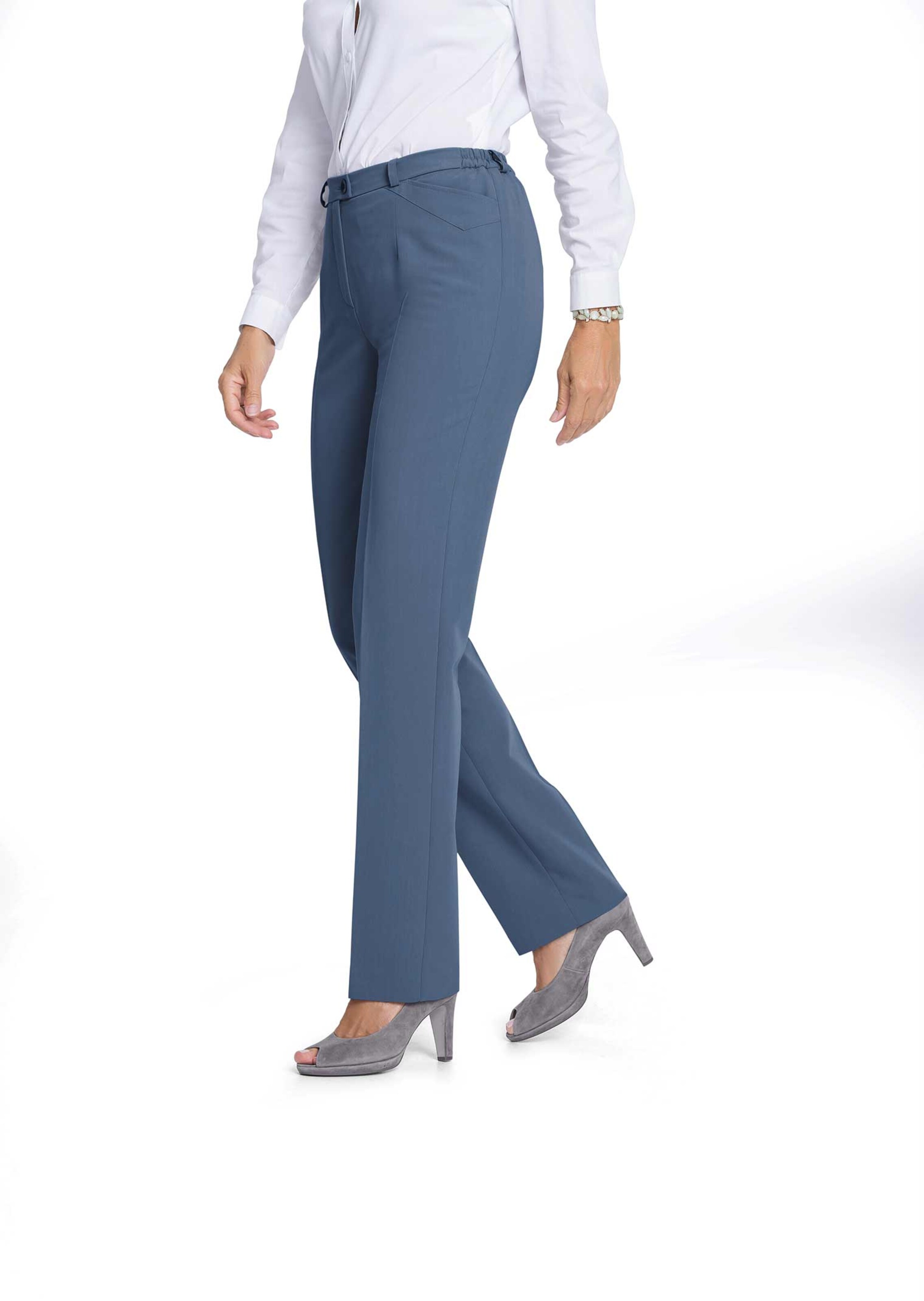 Pantalon en Professlan ANNA - bleu / chiné - Gr. 25 de Goldner Fashion
