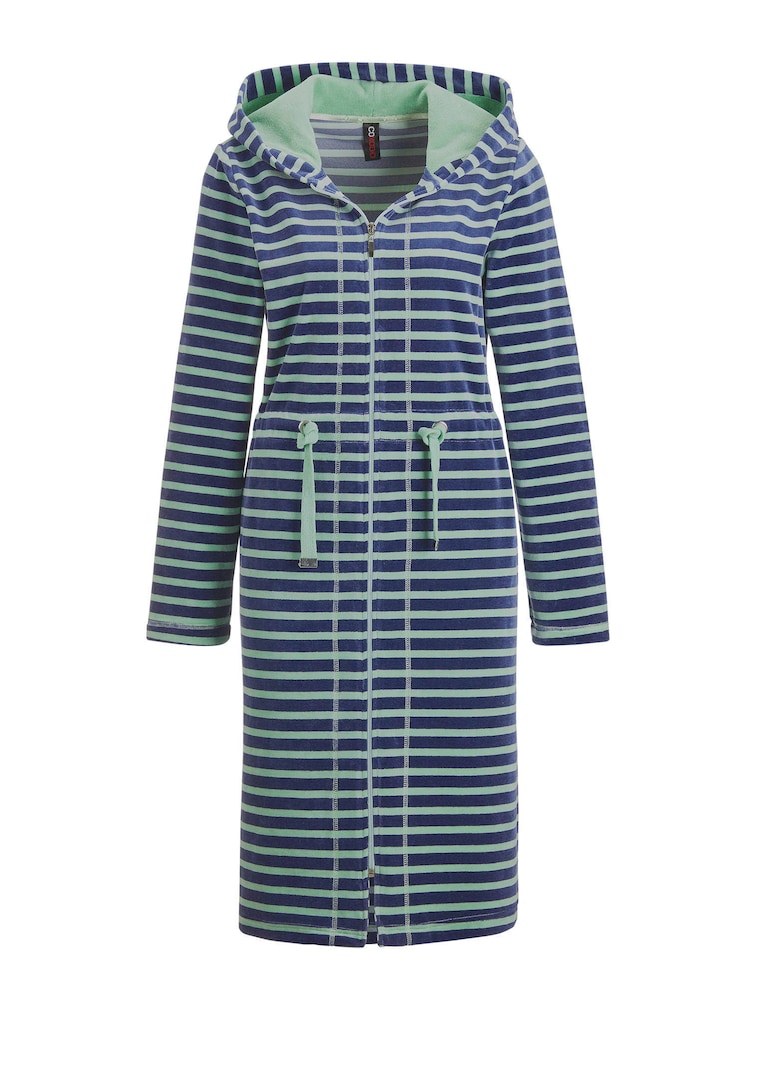 Nicki-Hausmantel mit Reissverschluss