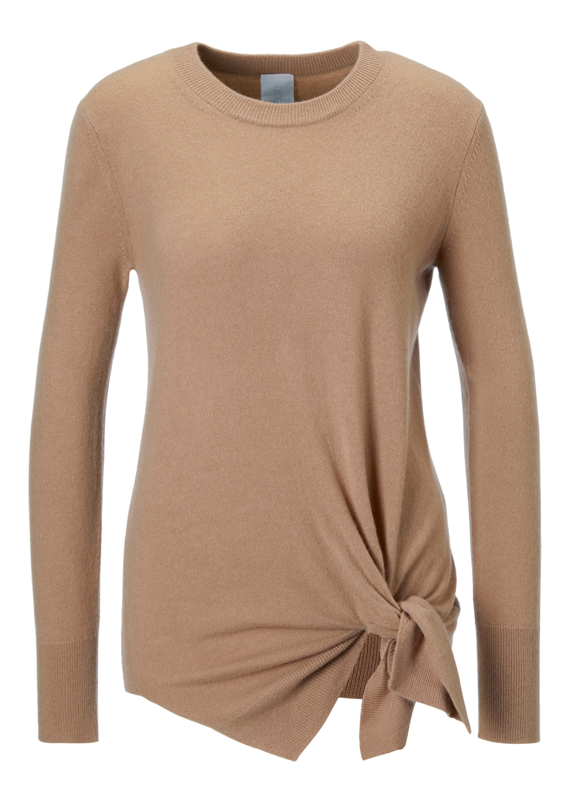 Kaschmirpullover mit Zierknoten
