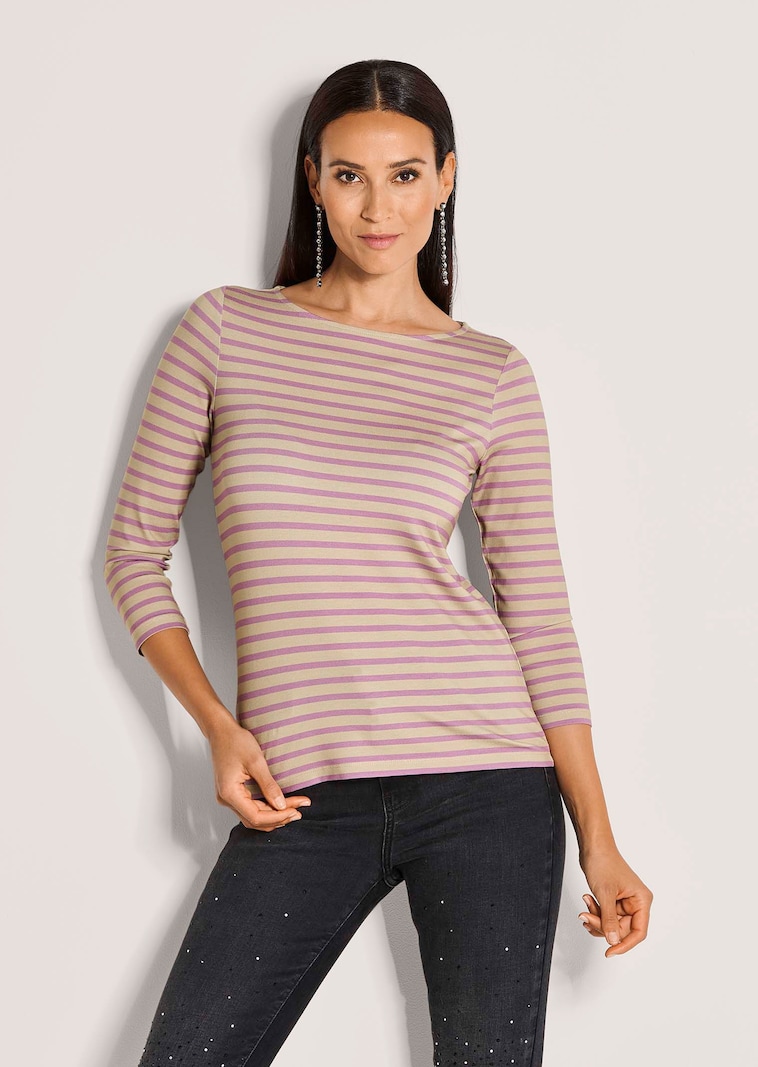 Ringelshirt mit 3/4-Ärmeln