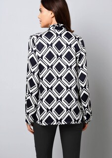 Bluse mit Stehkragen und Bindebänchen thumbnail 3