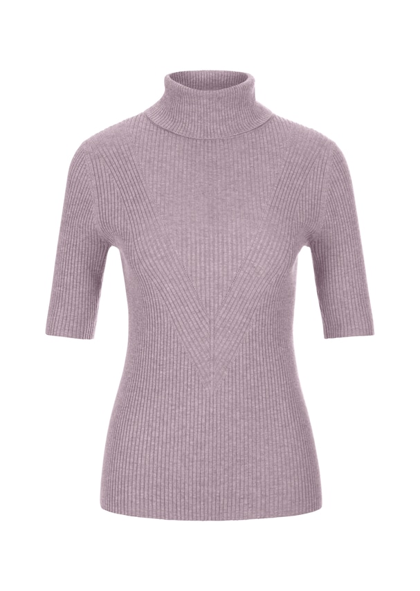 Ribbed knit jumper with half sleeves 5