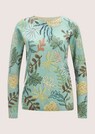 Kaschmir-Pullover mit Floral-Druck thumbnail 1