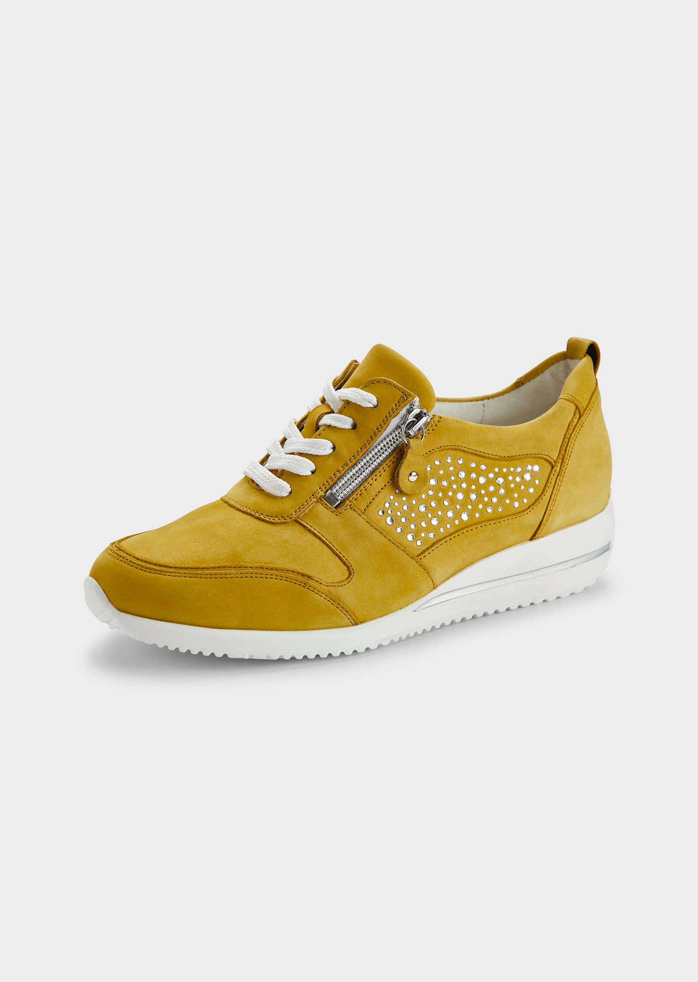 Sneaker mit Metallic-Akzenten