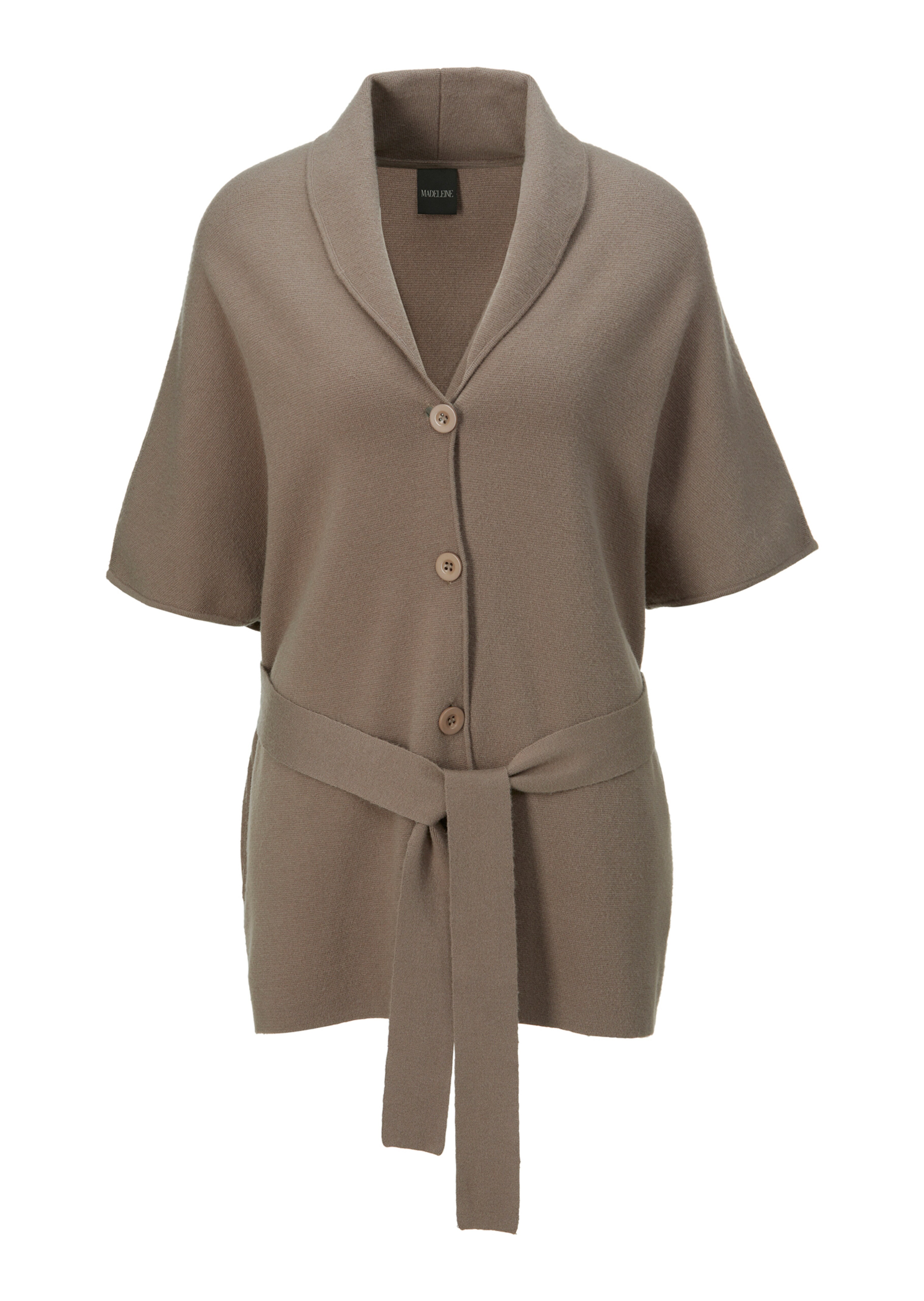 Cardigan with short sleeves