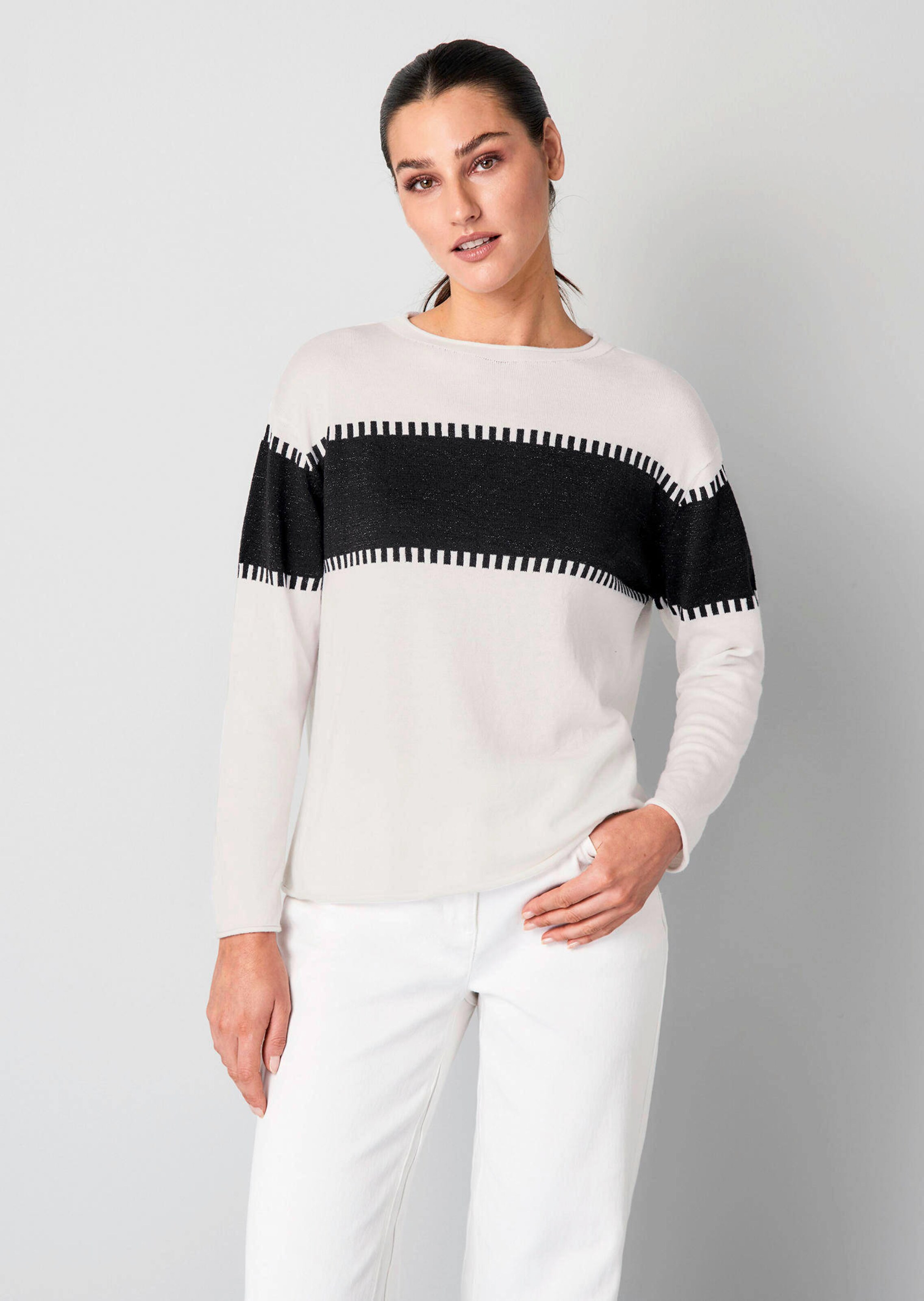 Pullover mit Streifendetail