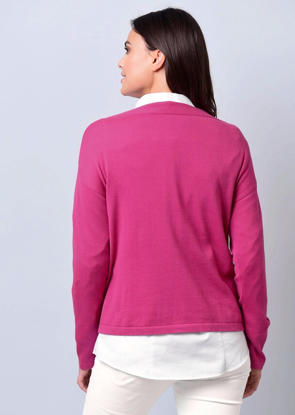 Pullover mit breitem Beleg am Ausschnitt 2