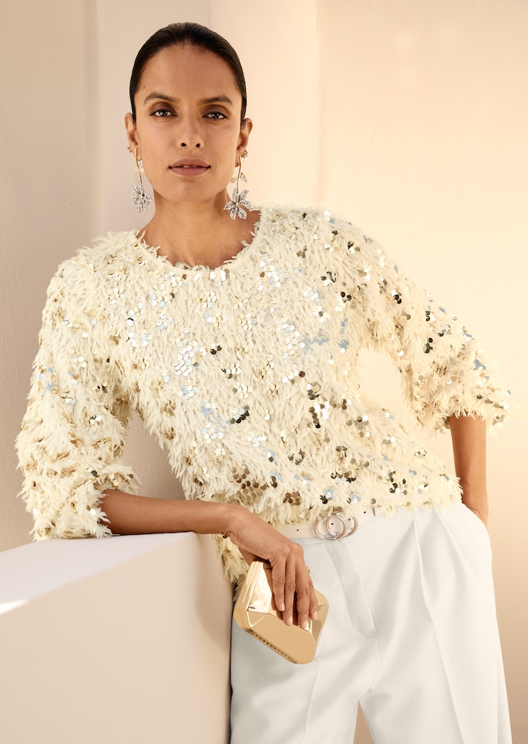 Sweatshirt mit Glam-Faktor