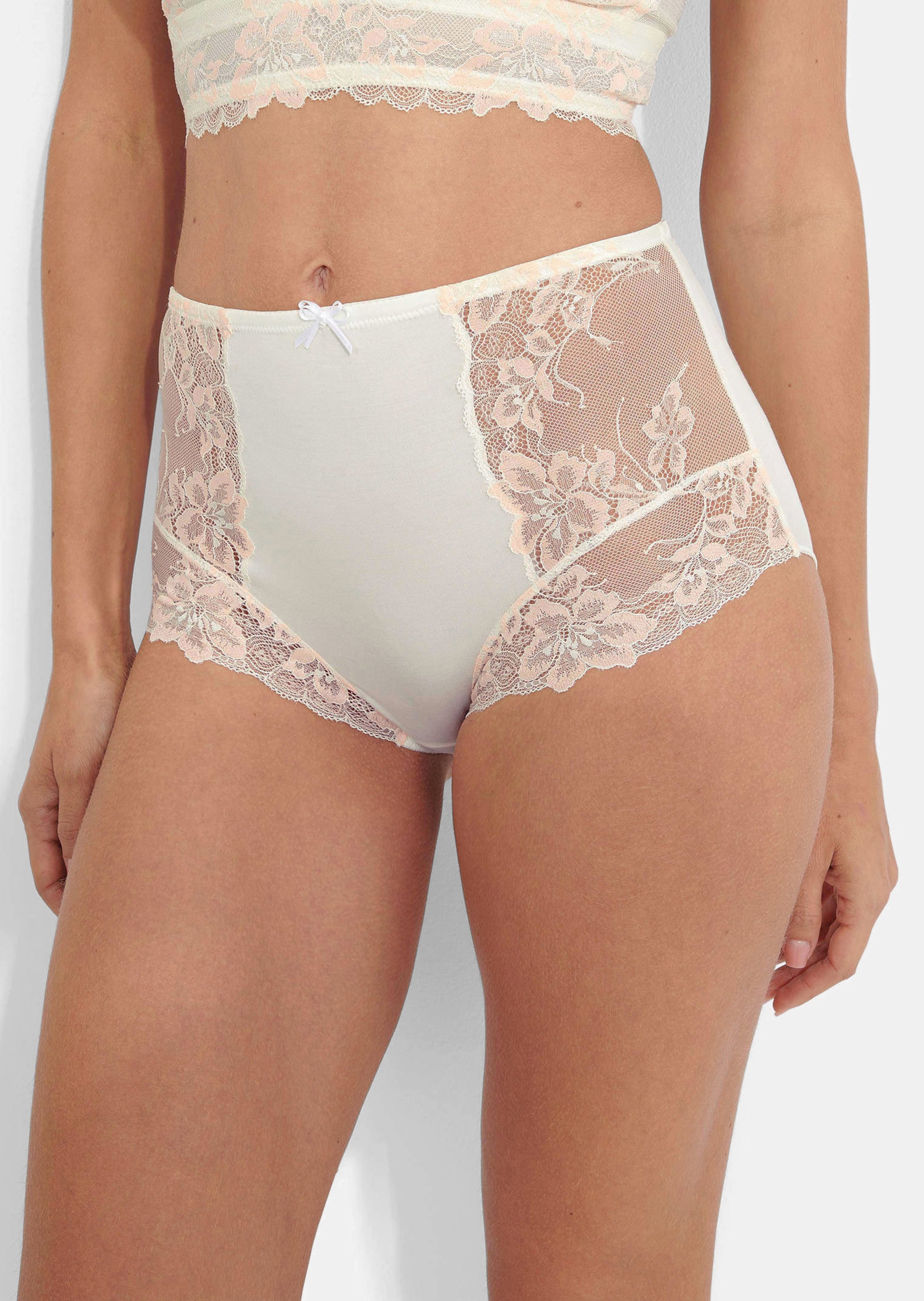 Taillenslip mit Spitzeneinsatz