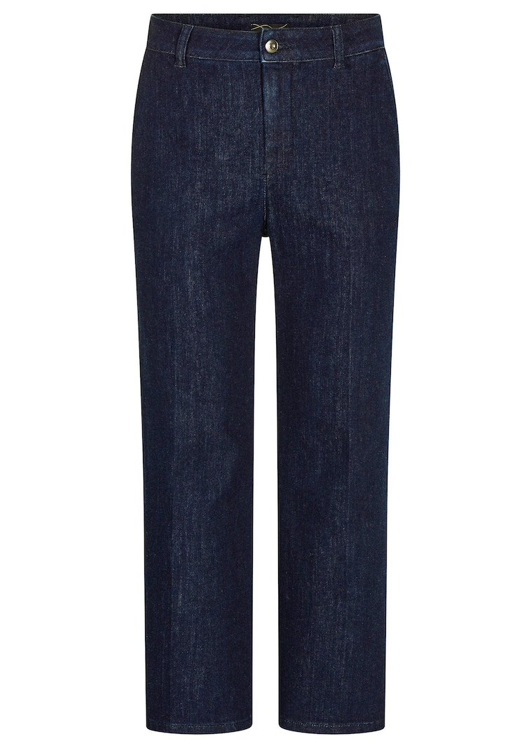 Pantacourt en jean VERA avec plis repassés