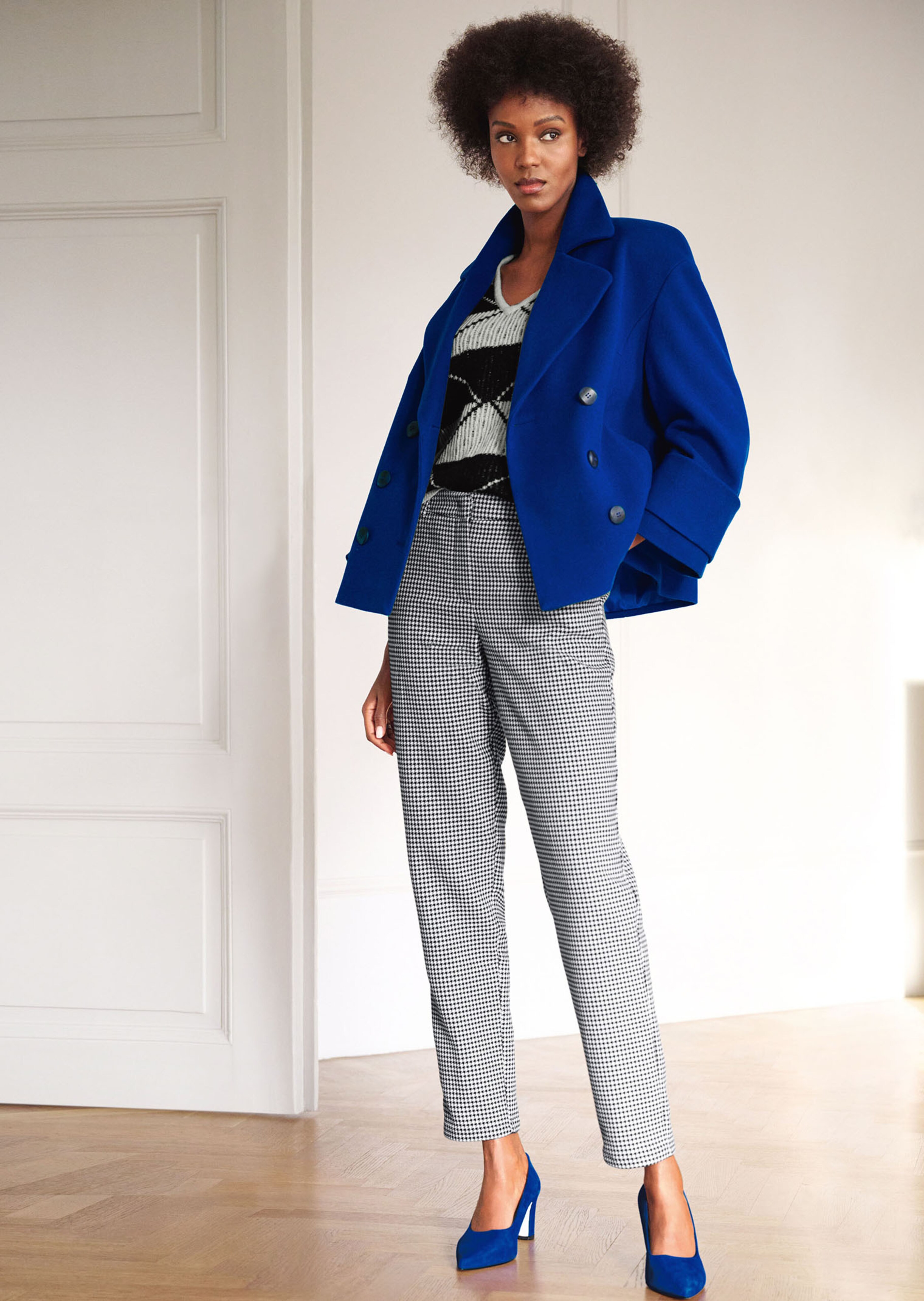 Caban-Jacke im Oversized-Look