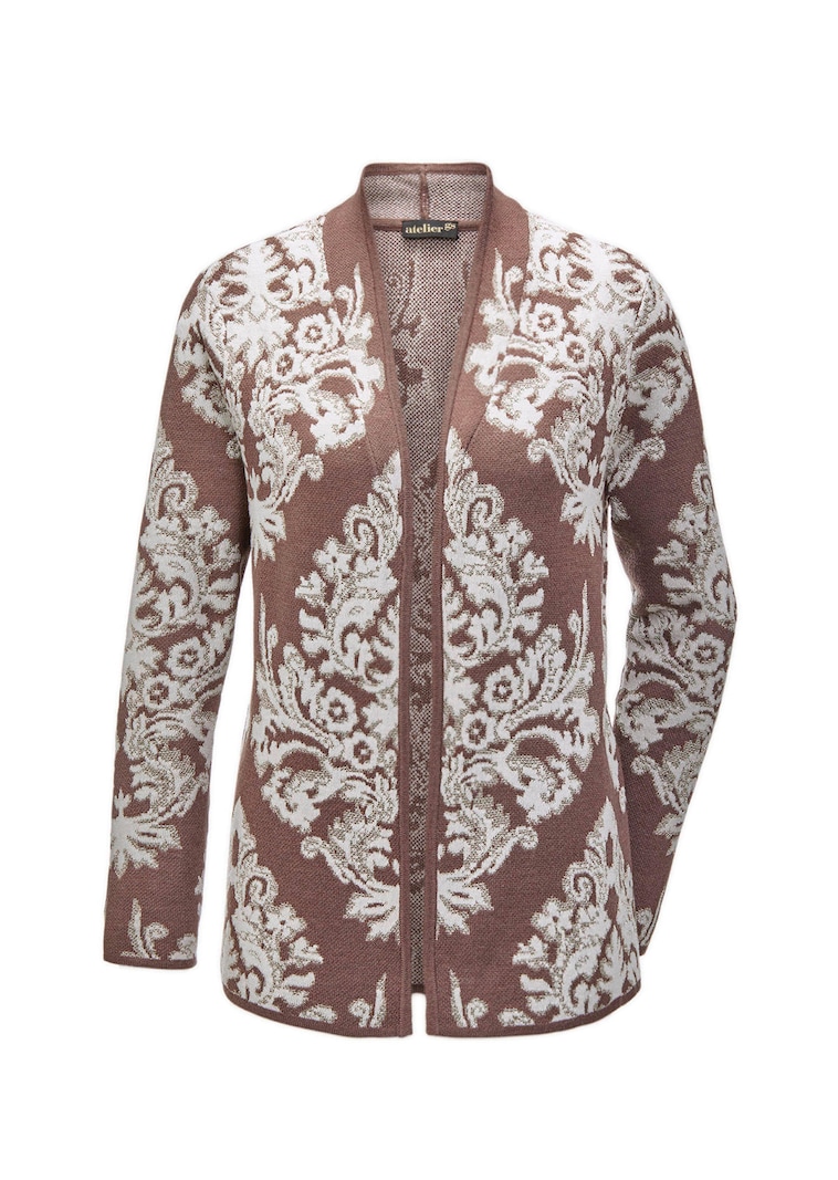 Jasje van jacquard-tricot met glansgaren