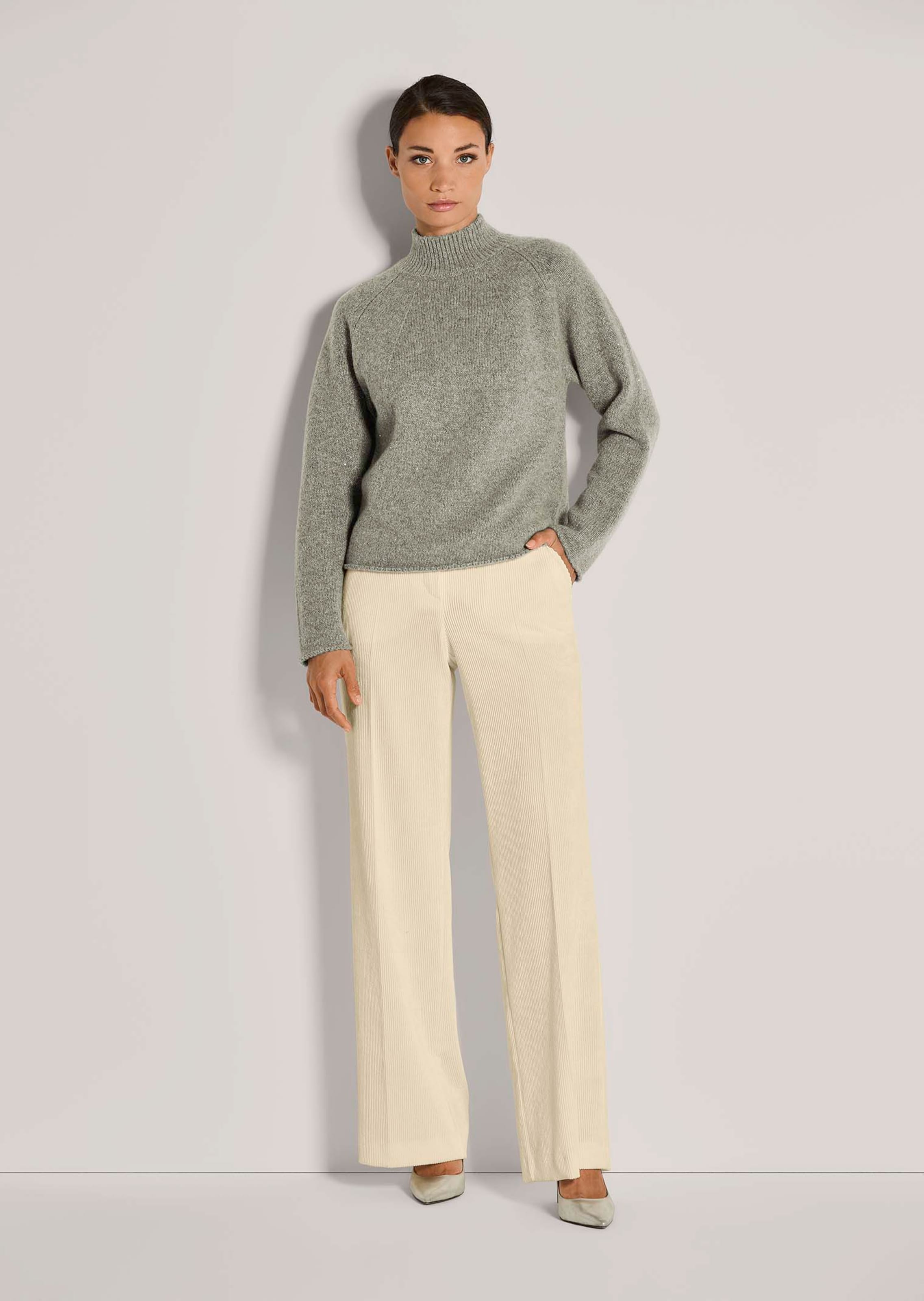 Pullover mit Glanzeffekt