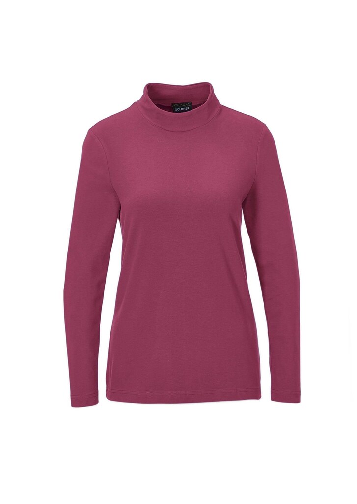 Stehkragenshirt mit Langarm