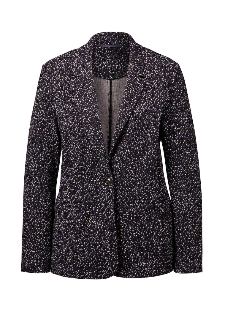 Blazer à imprimé multicolore